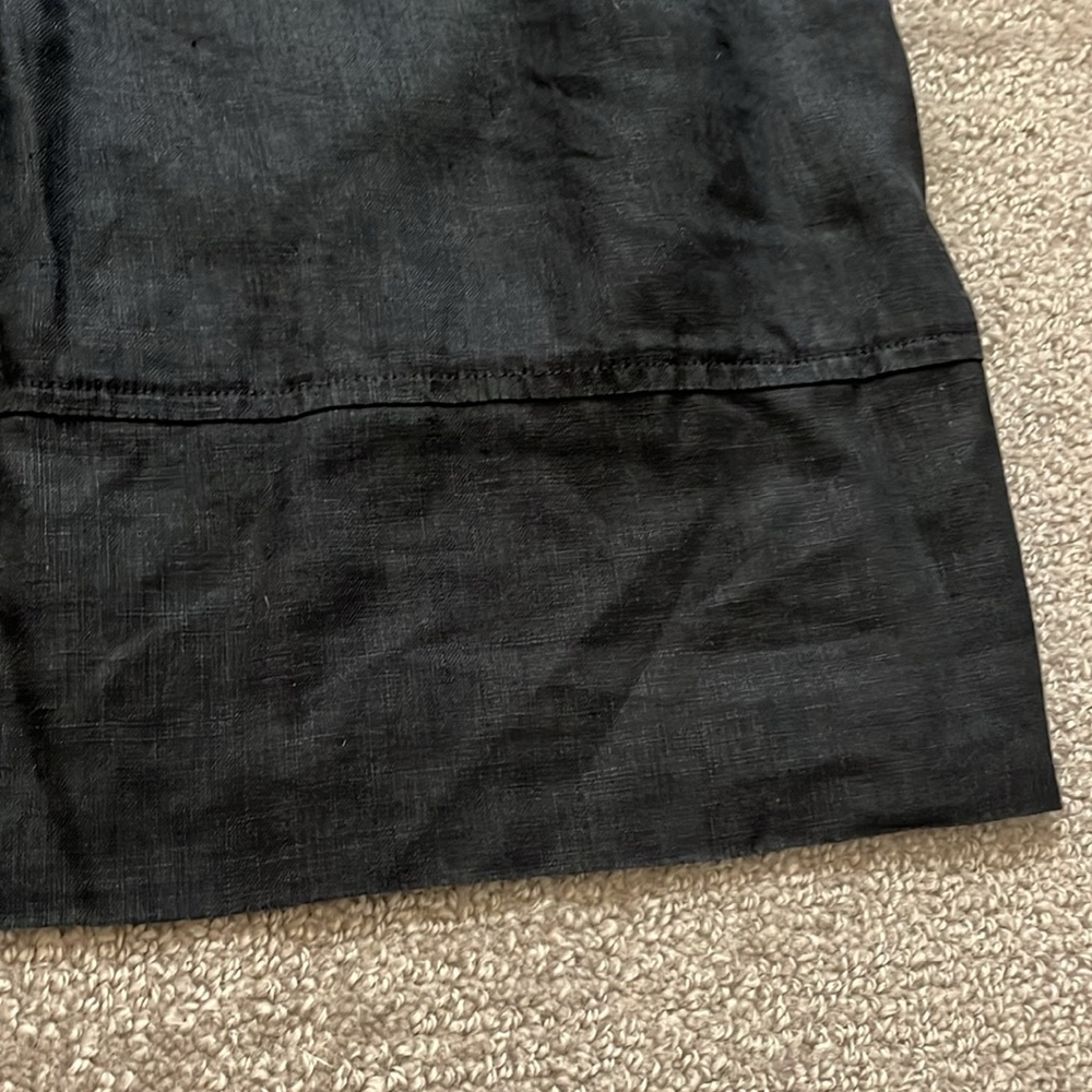 Quince Black Linen Sleeveless Shift Dress Size L - Picture 6 of 8